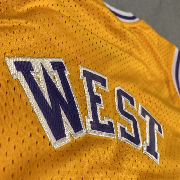 Los Angeles Lakers #44 Jerry West Adidas Hardwood Classics Jersey - Picture 11 of 11
